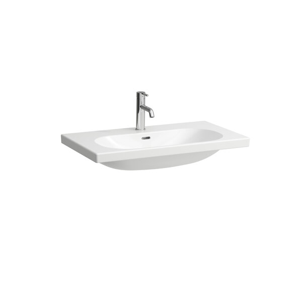 Laufen Lua countertop washbasin, 1 tap hole, with overflow, 800x460mm, H816087