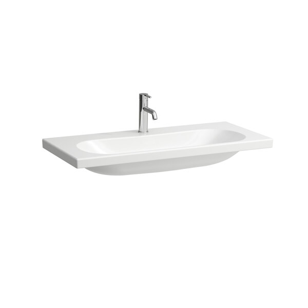 Laufen Lua countertop washbasin, 1 tap hole, without overflow, 1000x460mm, H816089