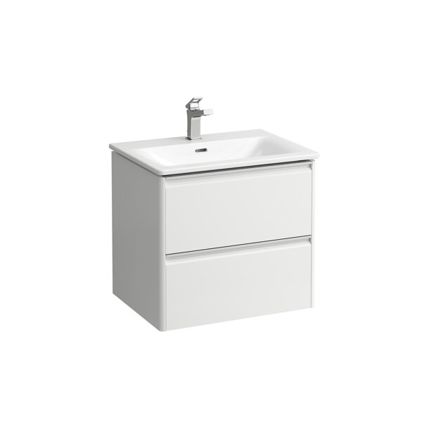 Laufen Palace Set, washbasin, 1 tap hole, overflow, incl. base washbasin substructure, 2 drawers, 60...