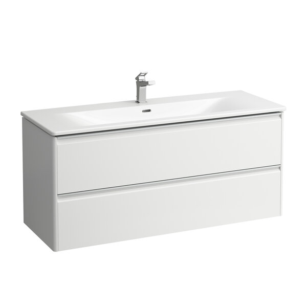 Laufen Palace Set, washbasin, 1 tap hole, overflow, incl. base washbasin substructure, 2 drawers, 12...