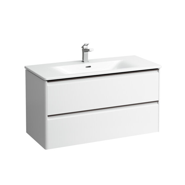 Laufen Palace Set, washbasin, 1 tap hole, overflow, incl. base washbasin substructure, 2 drawers, 10...