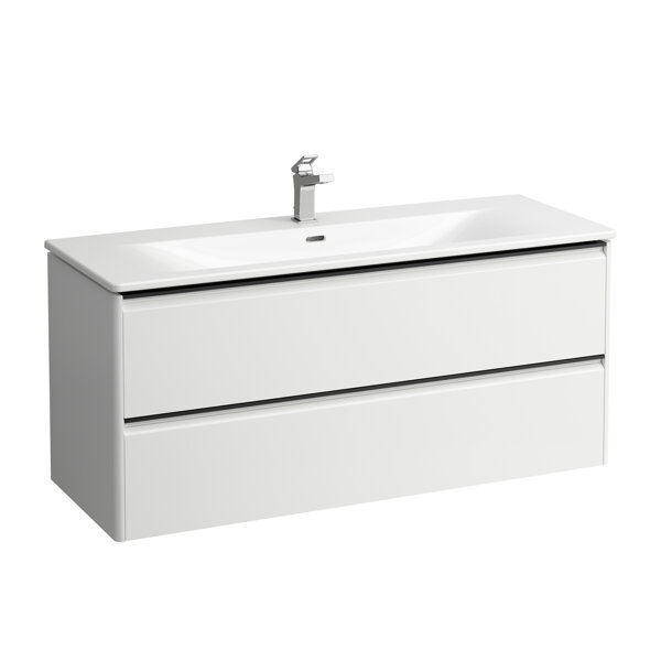 Laufen Palace Set, washbasin, 1 tap hole, overflow, incl. base washbasin substructure, 2 drawers, 12...