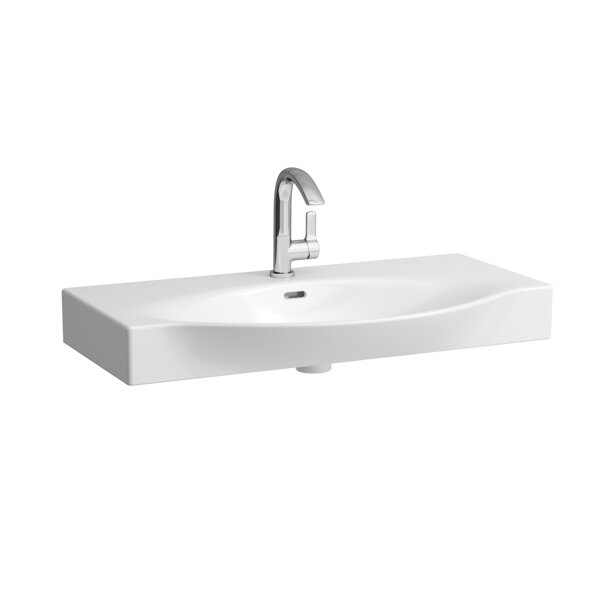 Laufen Palace washbasin undermount, 1 tap hole, with overflow, 900x510mm, white, H8117020001041