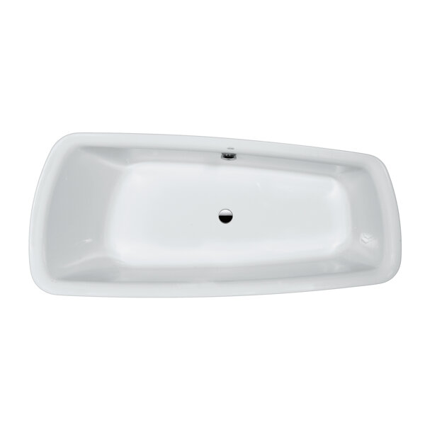 Laufen bathtub Palomba built-in version 1800x800x455 white, tub edge 80mm