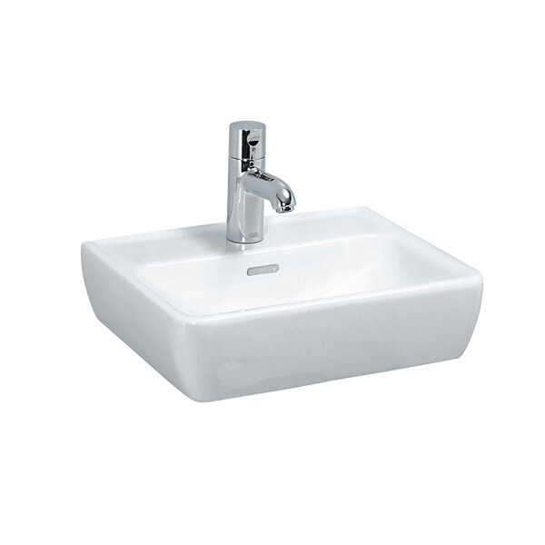 Laufen PRO A hand wash basin, 1 tap hole, with overflow, 450x340mm, H811951