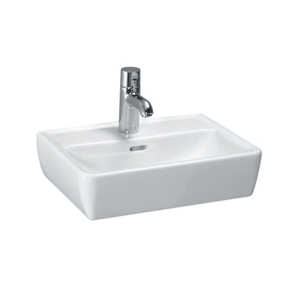 Laufen PRO A countertop hand wash basin, 1 tap hole, with overflow, 450x340mm, white, H8119520001041