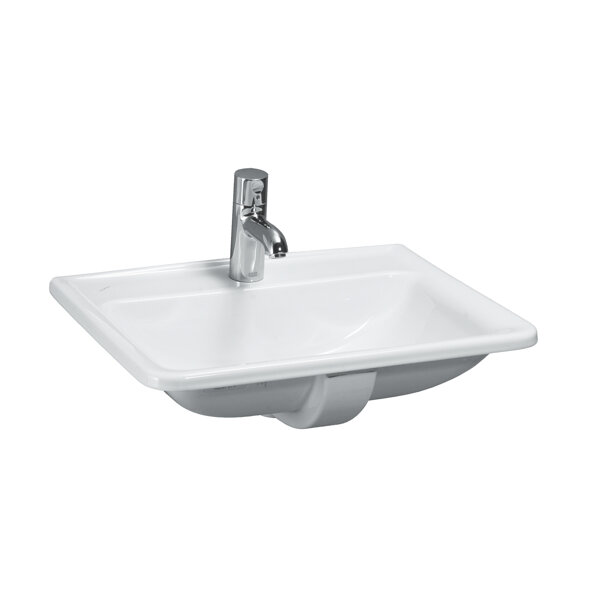 Laufen PRO A built-in washbasin, 1 tap hole, with overflow, 560x440mm, H8139610001041