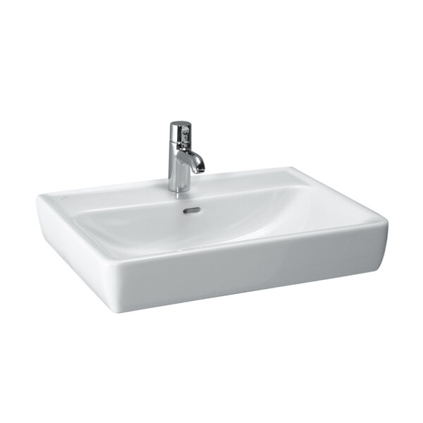 Laufen PRO A countertop washbasin, 1 tap hole, with overflow, 550x480mm, white, H8179510001041