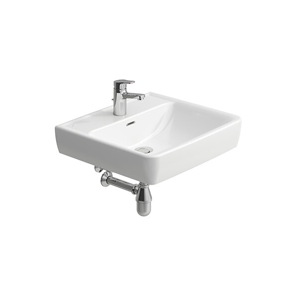 Laufen PRO A washbasin, without tap hole, with overflow, 600x480mm, white, H8189520001091