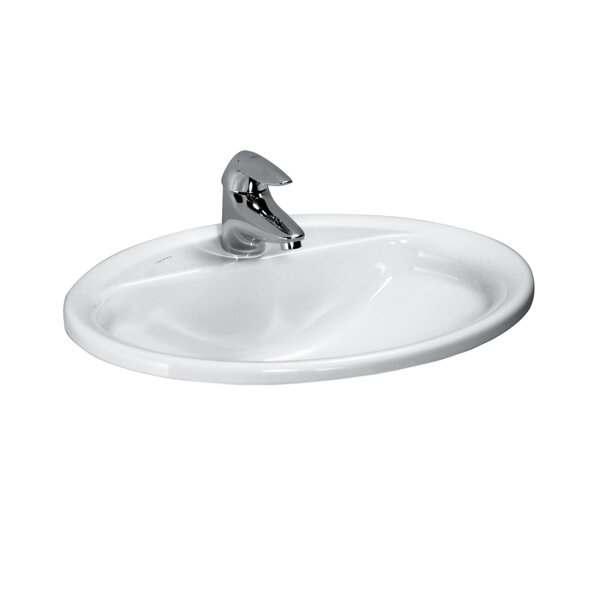 Laufen PRO B built-in washbasin, 1 tap hole, with overflow, 560x440mm, white, H8139510001041