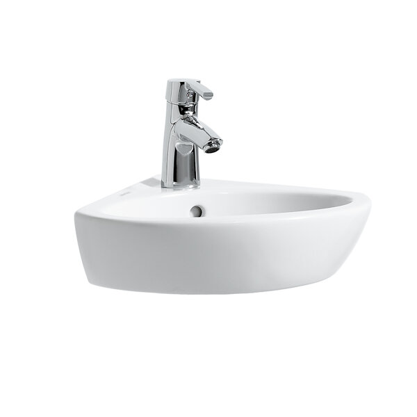 Laufen PRO B corner hand wash basin, 1 tap hole, with overflow, 440x380mm, H816958