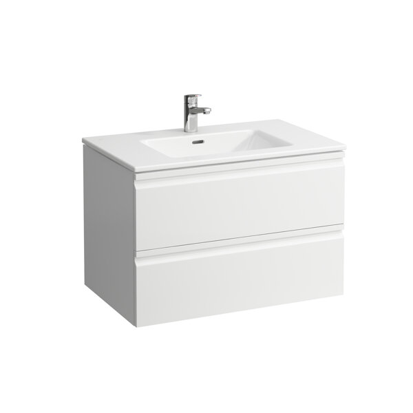 Laufen Pro S Set 800, washbasin, 1 tap hole, overflow, incl. vanity unit, 2 drawers, 800x500mm, H861963