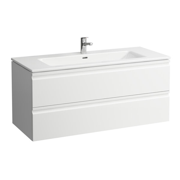 Laufen Pro S Set 1200, washbasin, 1 tap hole, overflow, incl. vanity unit, 2 drawers, 1200x500mm, H8...