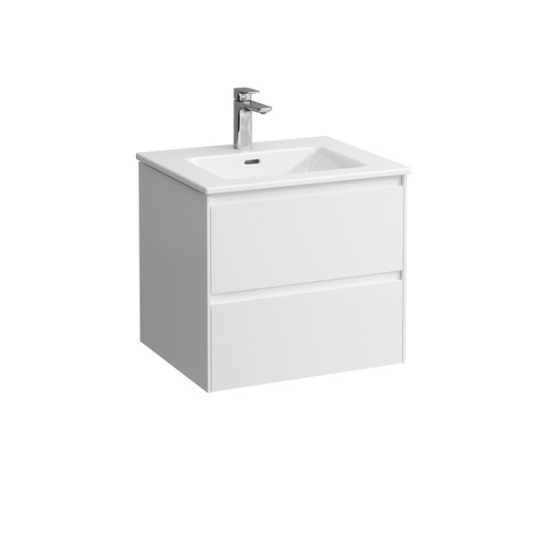 Laufen Pro S Set Base 1200, washbasin, 1 tap hole, overflow, incl. vanity unit, 2 drawers, 1200x500m...