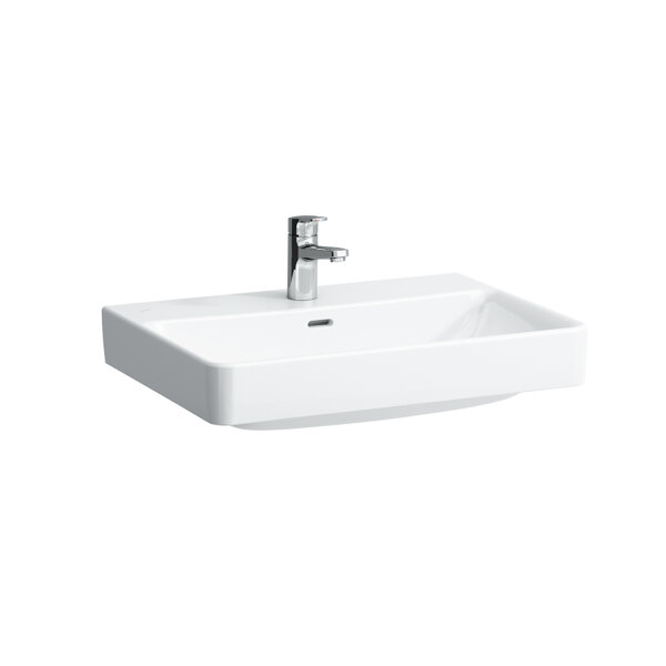 Laufen PRO S washbasin, 1 tap hole, with overflow, 650x465mm, H810964