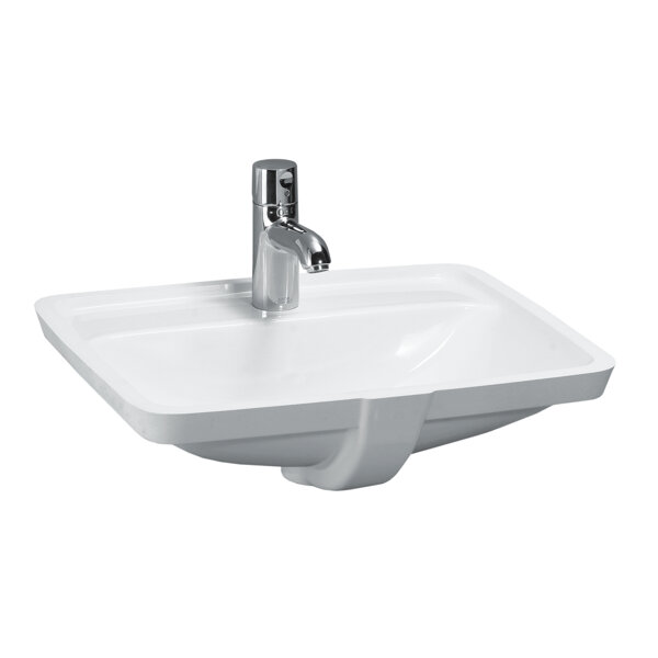 Laufen PRO S built-in washbasin, 1 tap hole, with overflow, 525x400mm, US closed, H811966