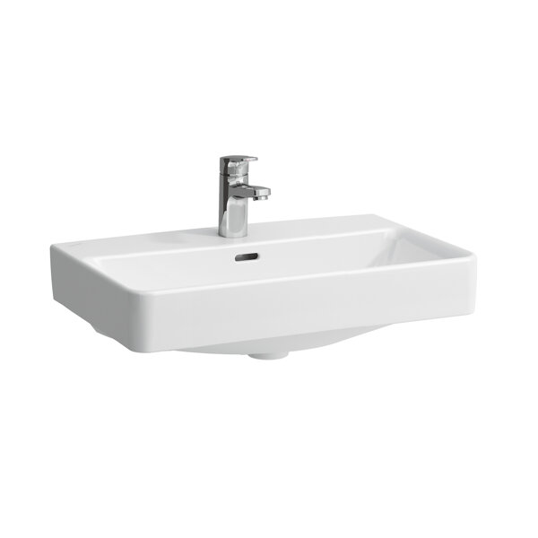 Laufen Pro S washbasin bowl, 1 tap hole, with overflow, 600x380mm, US. ground, H812953