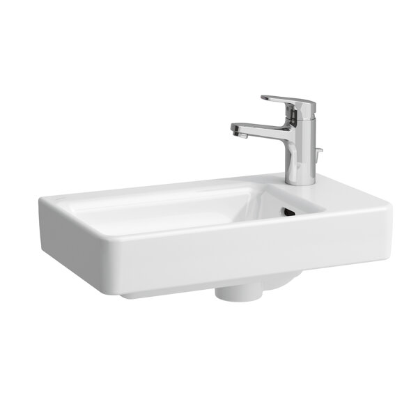 Laufen PRO S wash-hand basin, basin left, 1 tap hole, with overflow, 480x280mm, H815954