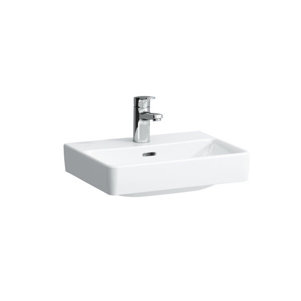 Laufen PRO S hand-rinse basin, 1 tap hole, with overflow, 450x340mm, H815961