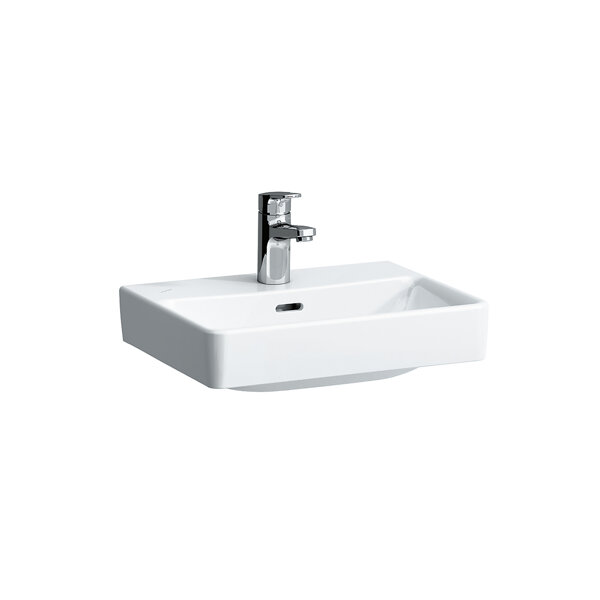 Laufen PRO S countertop washbasin, 1 tap hole, with overflow, US polished, 450x340mm, H816961