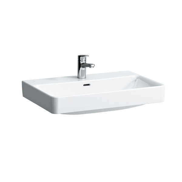 Laufen PRO S Countertop washbasin, 1 tap hole, with overflow, 700x465mm, H816967