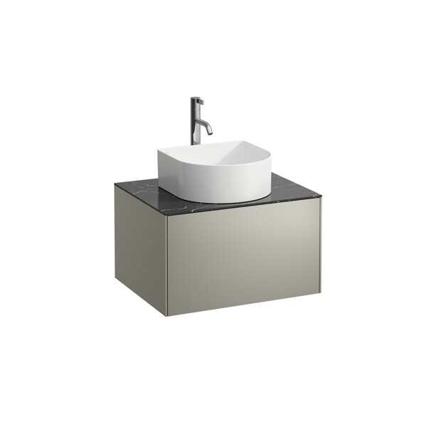 Running Sonar drawer unit, 1 drawer, suitable for wash basin bowls 812340, 812341, 812342, cut-out in the middle for wash basin and tap