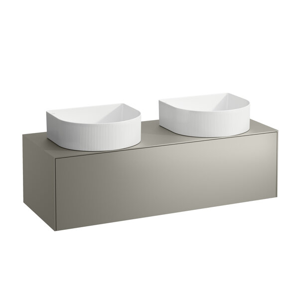 Running Sonar drawer unit, 1 drawer, suitable for wash basin bowls 812340, 812341, 812342, 812343, cut-out left and right for wash basin