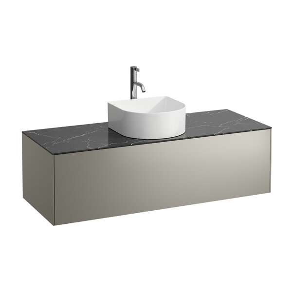 Running Sonar drawer unit, 1 drawer, suitable for wash basin bowls 812340, 812341, 812342, 812343, cut-out in the middle for wash basin and tap