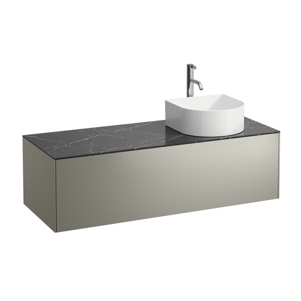 Running Sonar drawer unit, 1 drawer, suitable for washbasin bowls 812340, 812341, 812342, 812343, cut-out right for washbasin and tap