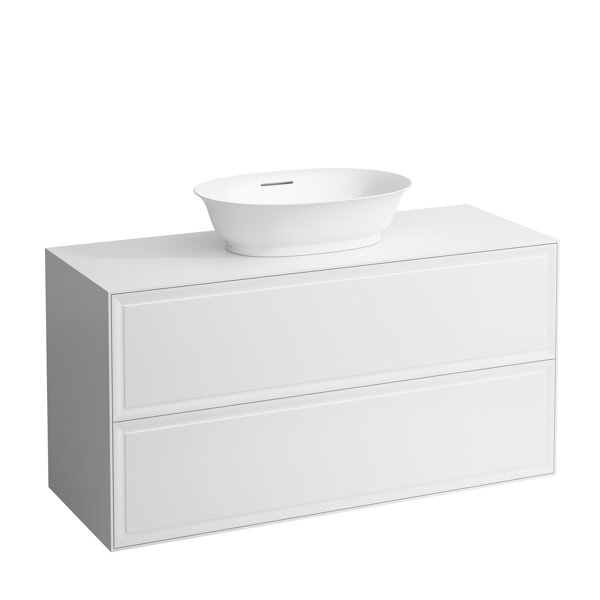 Laufen The New Classic sideboard, cutout center, 1175x455x600mm, 2 drawers, to WT tray H812852/3,H40...