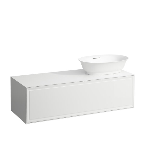 Laufen The New Classic Sideboard, cutout right, 1175x455x345mm, 1 drawer, to WT tray H812852/3, H406...