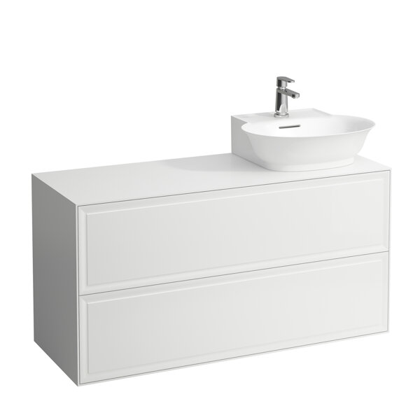 Laufen The New Classic Sideboard, cutout right, 1175x455x600mm, 2 drawers, for countertop hand basin...