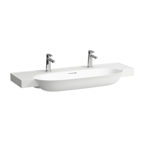 Laufen The New Classic washbasin, undermount, with overflow, 2 tap holes, 1200x480mm, H813858