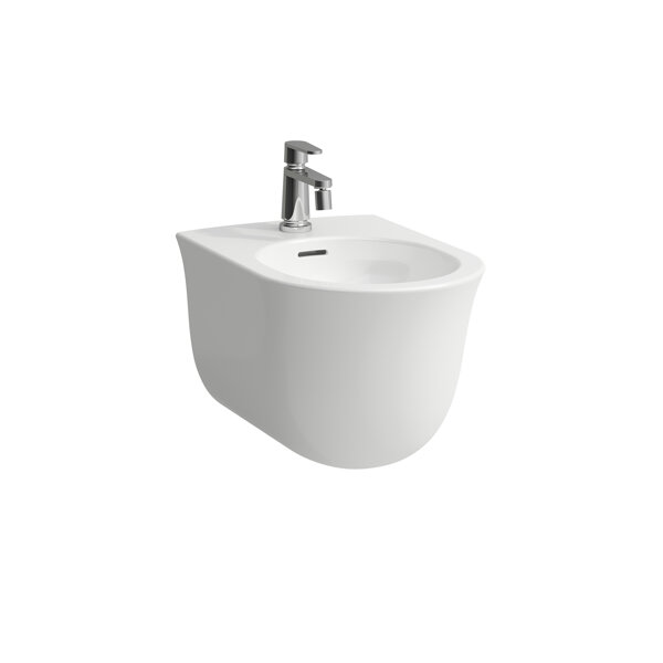 Laufen The New Classic wall-mounted bidet, 1 tap hole, with overflow, concealed fixing, H830851