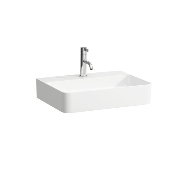 Laufen VAL washbasin, undermount, 1 tap hole, without overflow, 550x420mm, H810282