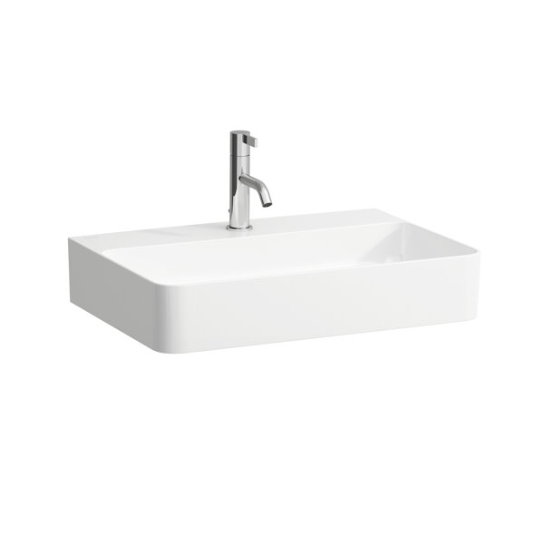 Laufen VAL washbasin, undermount, 1 tap hole, without overflow, 600x420, H810283