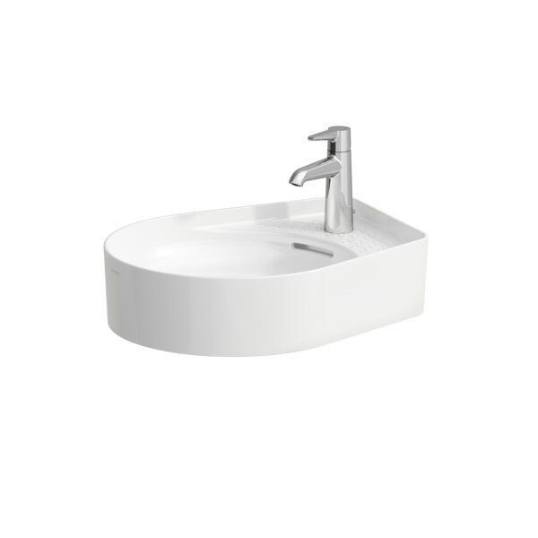 Laufen VAL washbasin bowl, 1 tap hole, with overflow, US closed 500x400mm, H812281