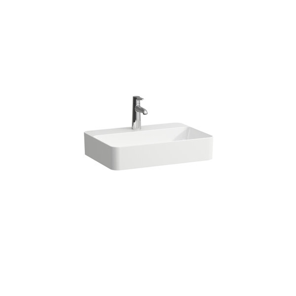 Laufen VAL washbasin bowl, 1 tap hole, without overflow, 550x400mm, H812284