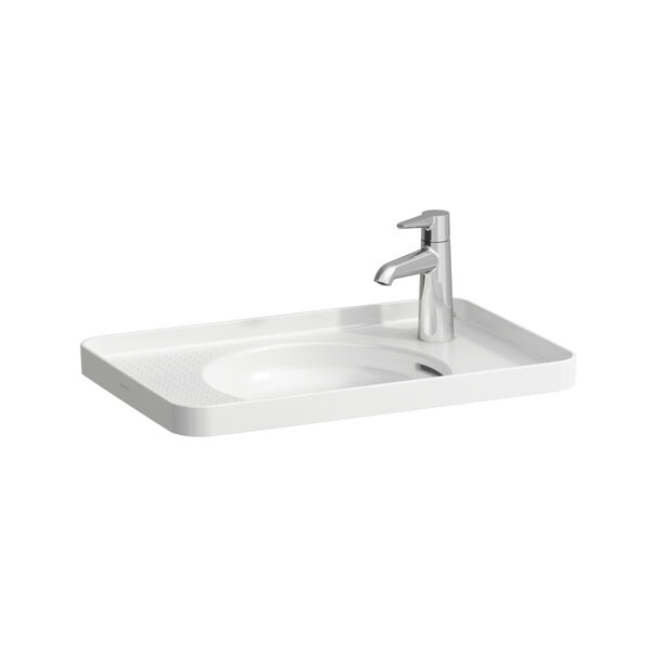 Laufen VAL built-in washbasin, 1 tap hole left, with overflow, 550x360mm, H817281