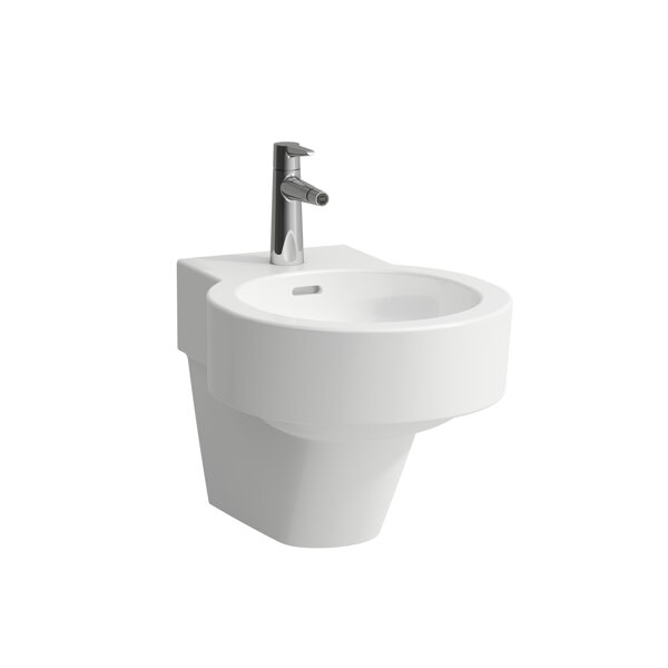 Laufen VAL wall-mounted bidet, 1 tap hole, with overflow, 390x53mm, H830281