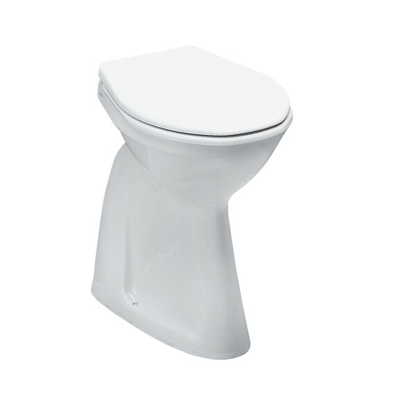 Laufen Pascha pedestal toilet, washdown, vertical outlet, with flushing rim, 550x365x500mm, H8221350000001