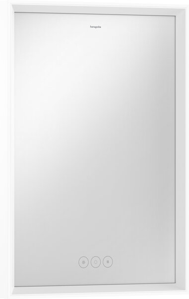 hansgrohe Xarita E Spiegel, LED-Beleuchtung mit kapazitiven Berührungssensor, 500x50x700mm, Mattwei...