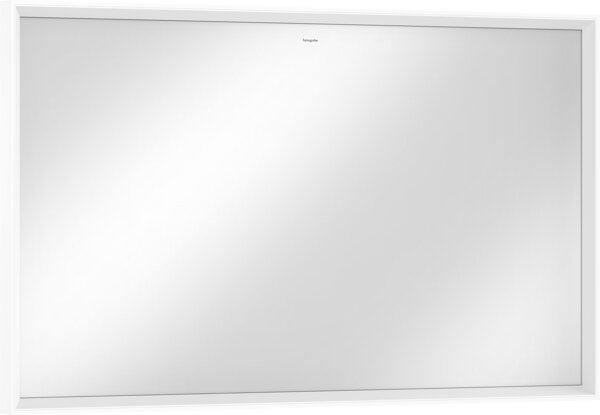 hansgrohe Xarita E Spiegel, LED-Beleuchtung mit Infrarot-Sensor, 1200x50x700mm, Mattweiß, Spiegelhe...