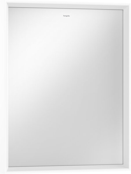 hansgrohe Xarita E Spiegel, LED-Beleuchtung mit Infrarot-Sensor, 600x50x700mm, Mattweiß, Spiegelhei...