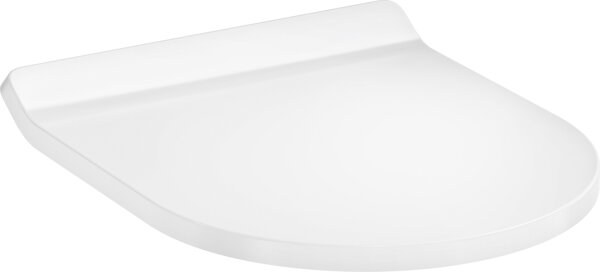 Hansgrohe EluPura S slim toilet seat, SoftClose, QuickRelease, top mounting, 440x366mm, white, 60200450