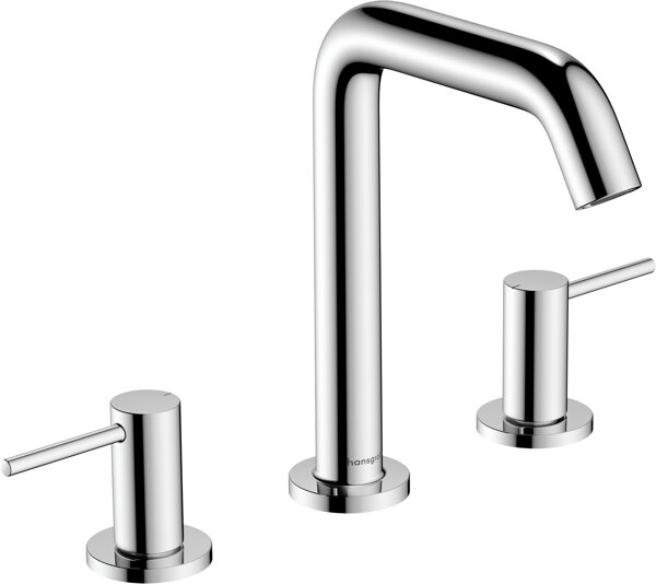 hansgrohe Tecturis S 3-hole basin mixer 150, 139 mm projection, 73330