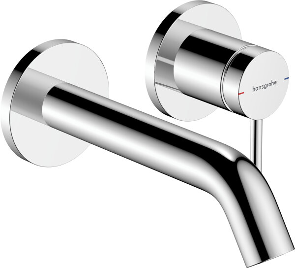 hansgrohe Tecturis S single lever concealed washbasin mixer for wall mounting, projection 165 mm, 73350