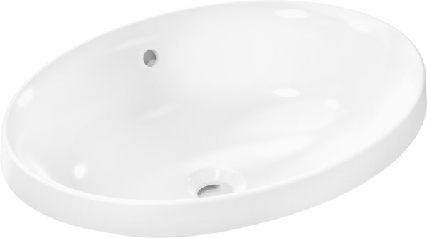 Hansgrohe Xuniva D built-in washbasin, with overflow, without tap hole, 550x400mm, white, 60156450