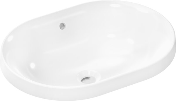 Hansgrohe Xuniva U built-in washbasin, with overflow, without tap hole, 550x400mm, white 60157450