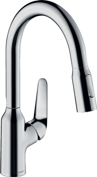 hansgrohe Focus M42 Einhebel-Küchenmischer 180, Eco, 2 Strahlarten, Chrom, 71862000